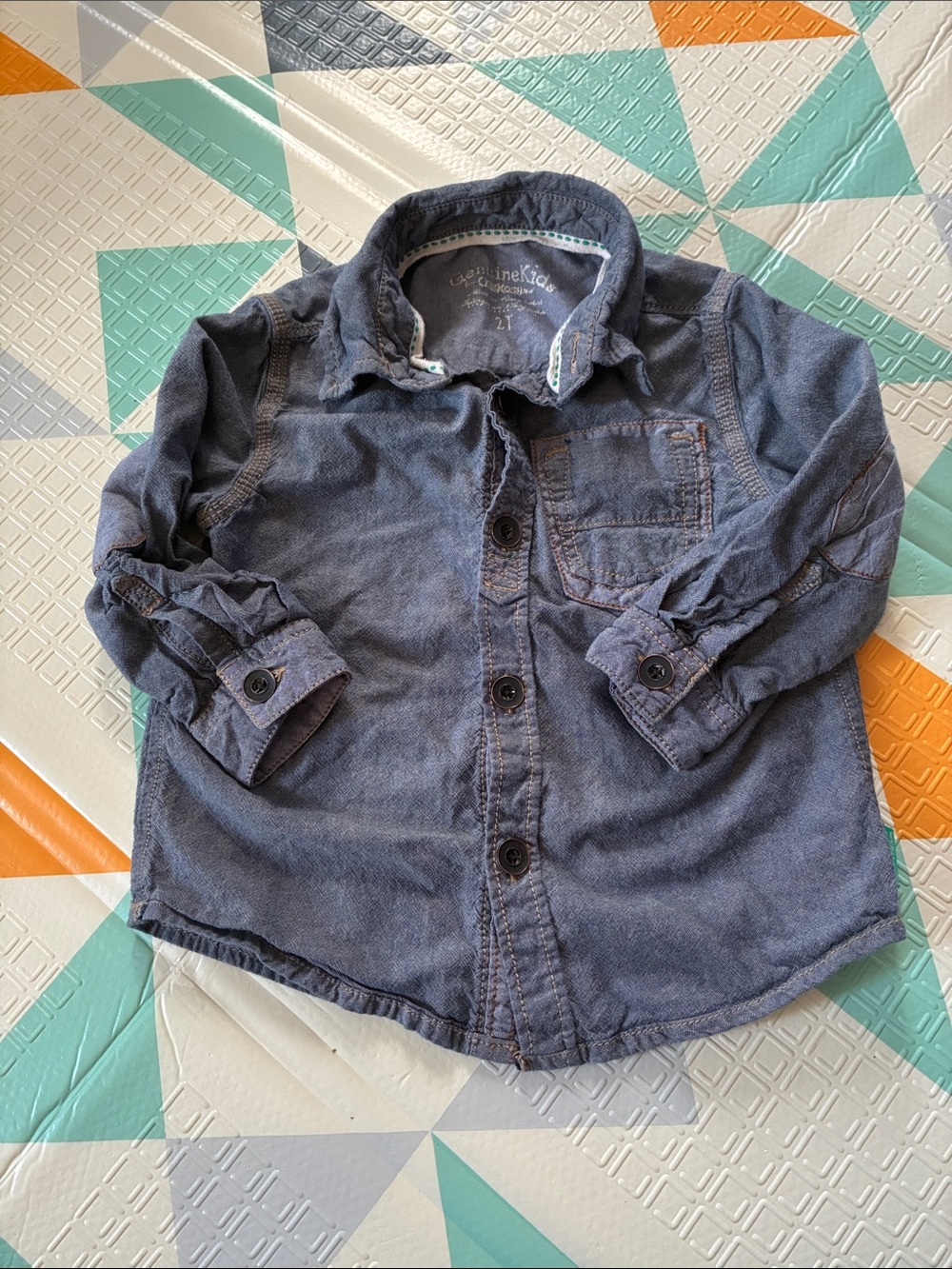 20/25$ 🧸 Cherokee Navy Blue Kids' Button-Up Shirt Jacket